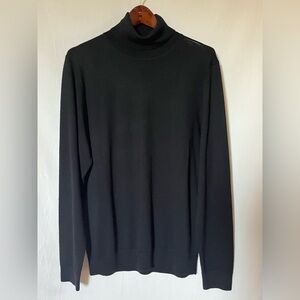 NWOT- Nordstrom Men’s Shop 100% Merino Wool Classic Turtleneck Sweater- Black -L